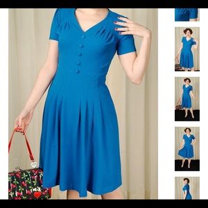 NWOT BLACK 1940s style Hell Bunny dress